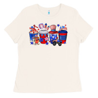 Bone 4th of July coffee drinks Ladies Tee - Neo Western