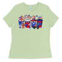 Matcha 4th of July coffee drinks Ladies Tee - Neo Western