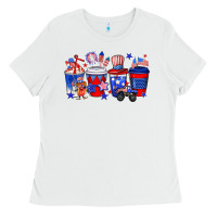 White 4th of July coffee drinks Ladies Tee - Neo Western