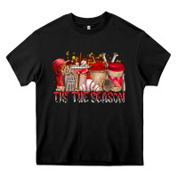 Black tis the season Heavy Core Tee - RacoonDesign