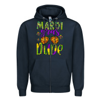 Navy mardi gras dude Zipper Hoodie - Artiststas