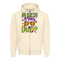 Sandshell mardi gras dude Zipper Hoodie - Artiststas