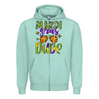 Seafoam mardi gras dude Zipper Hoodie - Artiststas