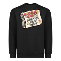 Black breaking news everything will be alright Heavyweight Sweatshirt - MaliasSmallBusiness