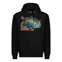 Black Truck USA country road take me home 4th of july Premium Hoodie - HowdyJamesFarm