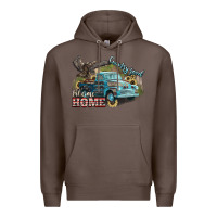 Coffee Truck USA country road take me home 4th of july Premium Hoodie - HowdyJamesFarm