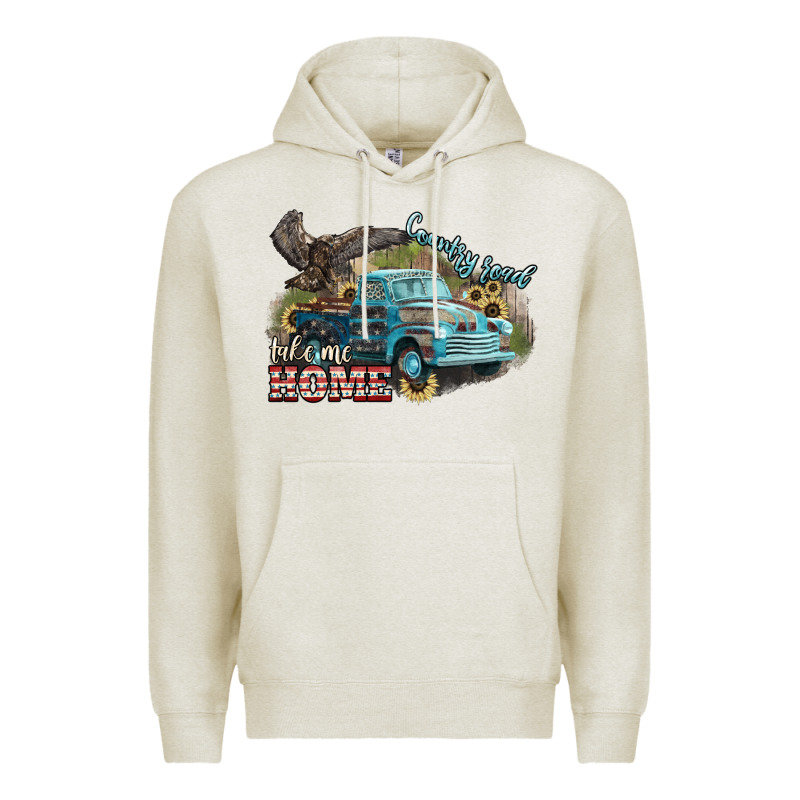 Truck Usa Country Road Take Me Home 4th Of July Premium Hoodie by HowdyJamesFarm | Teevron