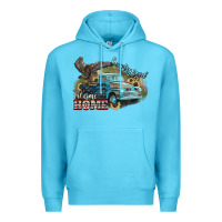 Ocean Blue Truck USA country road take me home 4th of july Premium Hoodie - HowdyJamesFarm