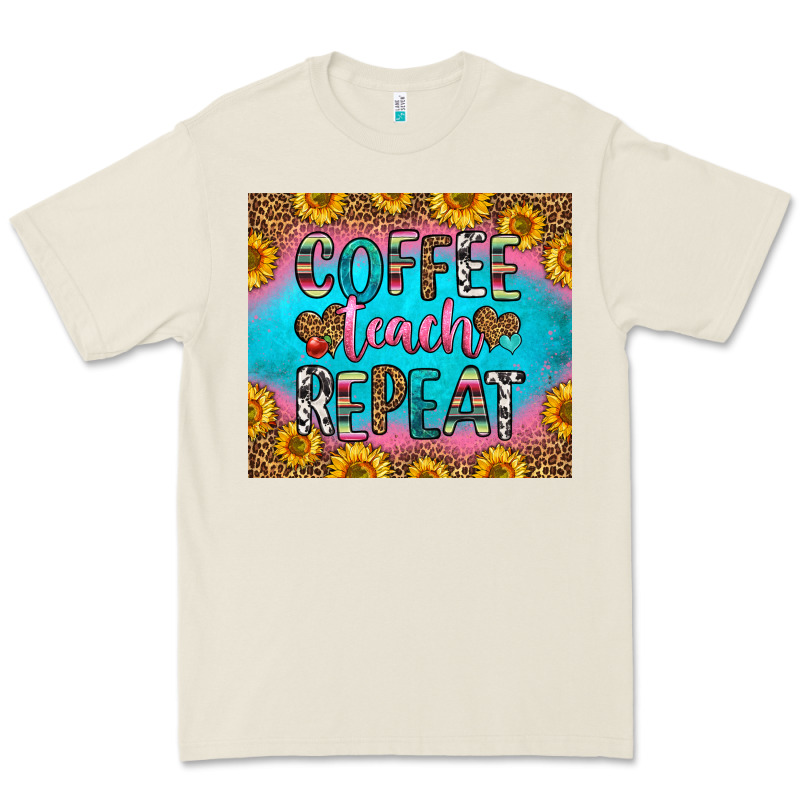 Coffee Teach Repeat Premium Tee by HRA Design Shop | Teevron