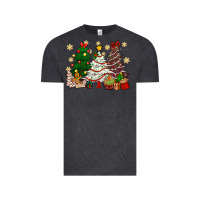 Vintage Black Cake Christmas trees Vintage Tee - NancyCooperArtShop