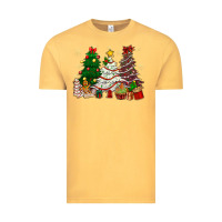 Vintage Mustard Cake Christmas trees Vintage Tee - NancyCooperArtShop