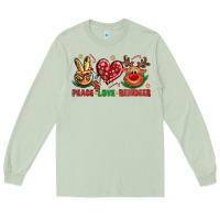 Matcha peace love reindeer christmas Long Sleeve Tee - NancyCooperArtShop