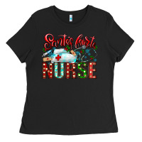 Black santa is favorite nurse Ladies Tee - CowhideDigitalArt