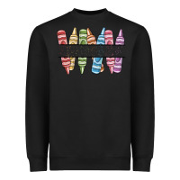Black custom crayons Heavyweight Sweatshirt - MaliasSmallBusiness