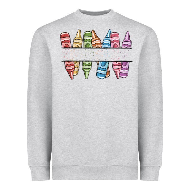 Custom Crayons Heavyweight Sweatshirt by MaliasSmallBusiness | Teevron