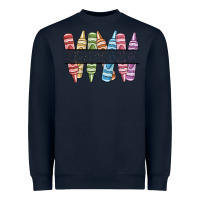 Navy custom crayons Heavyweight Sweatshirt - MaliasSmallBusiness