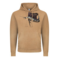 Vintage Camel Atlantic Sailfish Illustrations Vintage Hoodie - LillyAllenDesigns