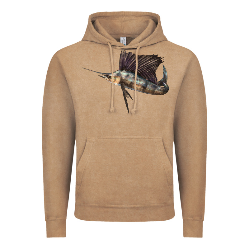 Atlantic Sailfish Illustrations Vintage Hoodie by LillyAllenDesigns | Teevron