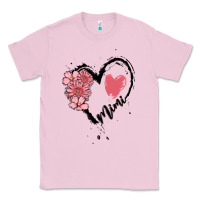 Bubblegum Pink mimi flower heart Classic Tee - MaliasSmallBusiness