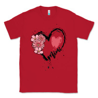Red mimi flower heart Classic Tee - MaliasSmallBusiness
