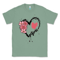 Sage mimi flower heart Classic Tee - MaliasSmallBusiness