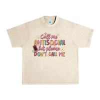 Sandshell call me antisocial but please don't call me Urban Heavy Tee - MaliasSmallBusiness