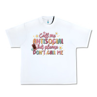 White call me antisocial but please don't call me Urban Heavy Tee - MaliasSmallBusiness