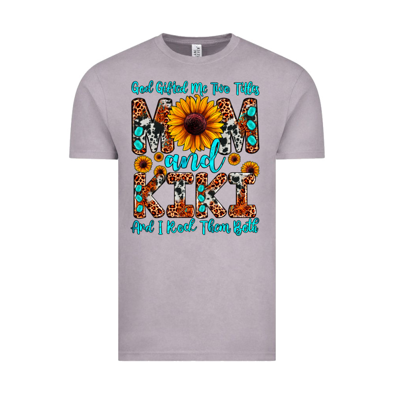 God Gifted Me Two Titles Mom And Kiki And I Rock T Vintage Tee by JahusDesignShop | Teevron