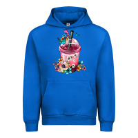 Cobalt Mexican Day Of The Dead Skulls Coffee Cup Urban Hoodie - FaDigitalArtStudio