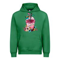 Emerald Mexican Day Of The Dead Skulls Coffee Cup Urban Hoodie - FaDigitalArtStudio