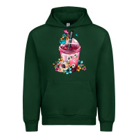 Forest Green Mexican Day Of The Dead Skulls Coffee Cup Urban Hoodie - FaDigitalArtStudio