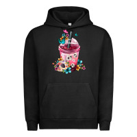Pigment Black Mexican Day Of The Dead Skulls Coffee Cup Urban Hoodie - FaDigitalArtStudio