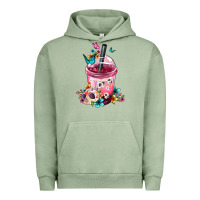Pigment Oil Green Mexican Day Of The Dead Skulls Coffee Cup Urban Hoodie - FaDigitalArtStudio