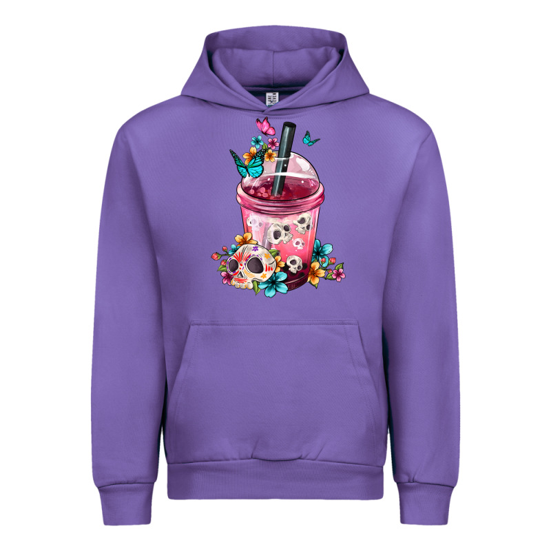 Mexican Day Of The Dead Skulls Coffee Cup Urban Hoodie by FaDigitalArtStudio | Teevron