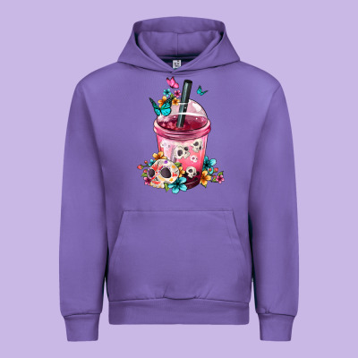 Mexican Day Of The Dead Skulls Coffee Cup Urban Hoodie Designed By Fadigitalartstudio