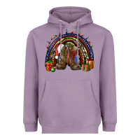 Lavender Army Christmas rainbow Heavyweight Hoodie - NancyCooperArtShop