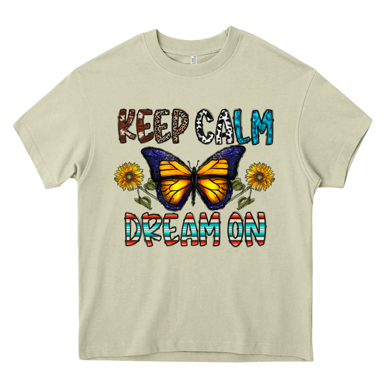 Keep Calm Dream On Heavy Core Tee by CowhideDigitalArt | Teevron