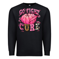 Black go fight cure pumpkin Premium Sweatshirt - texasbilliewilder
