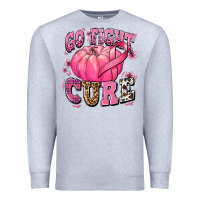 Heather Grey go fight cure pumpkin Premium Sweatshirt - texasbilliewilder