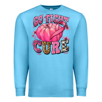 Ocean Blue go fight cure pumpkin Premium Sweatshirt - texasbilliewilder