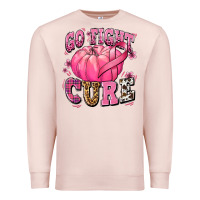 Pale Pink go fight cure pumpkin Premium Sweatshirt - texasbilliewilder