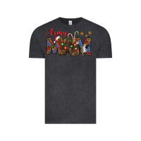 Vintage Black Christmas Army Mom Vintage Tee - NancyCooperArtShop