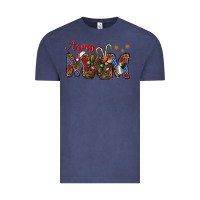 Vintage Denim Christmas Army Mom Vintage Tee - NancyCooperArtShop