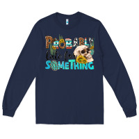 Navy probably late for something Long Sleeve Tee - NancyCooperArtShop