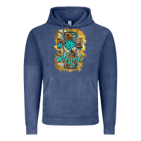 Vintage Denim western cross blessed lily butterfly Vintage Hoodie - BarkalooDesign