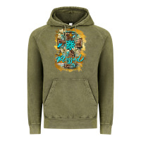 Vintage Olive western cross blessed lily butterfly Vintage Hoodie - BarkalooDesign