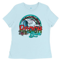 Baby Blue beach bum Ladies Tee - SublimationCraftShop