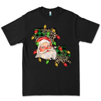 Black Louisiana map christmas santa Premium Tee - FaDigitalArtStudio