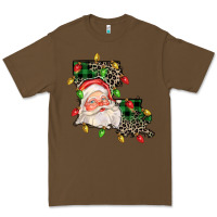 Cacao Louisiana map christmas santa Premium Tee - FaDigitalArtStudio