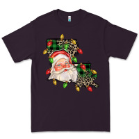 Plum Louisiana map christmas santa Premium Tee - FaDigitalArtStudio